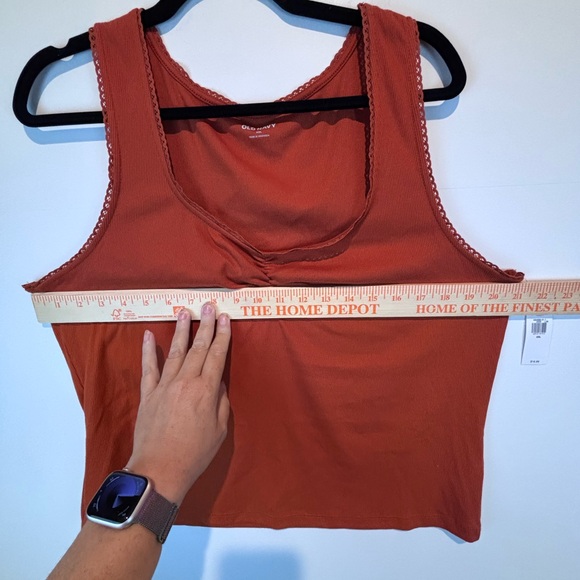 Old Navy Rust Orange Ribbed Tank Top XXL NWT - Picture 8 of 13
